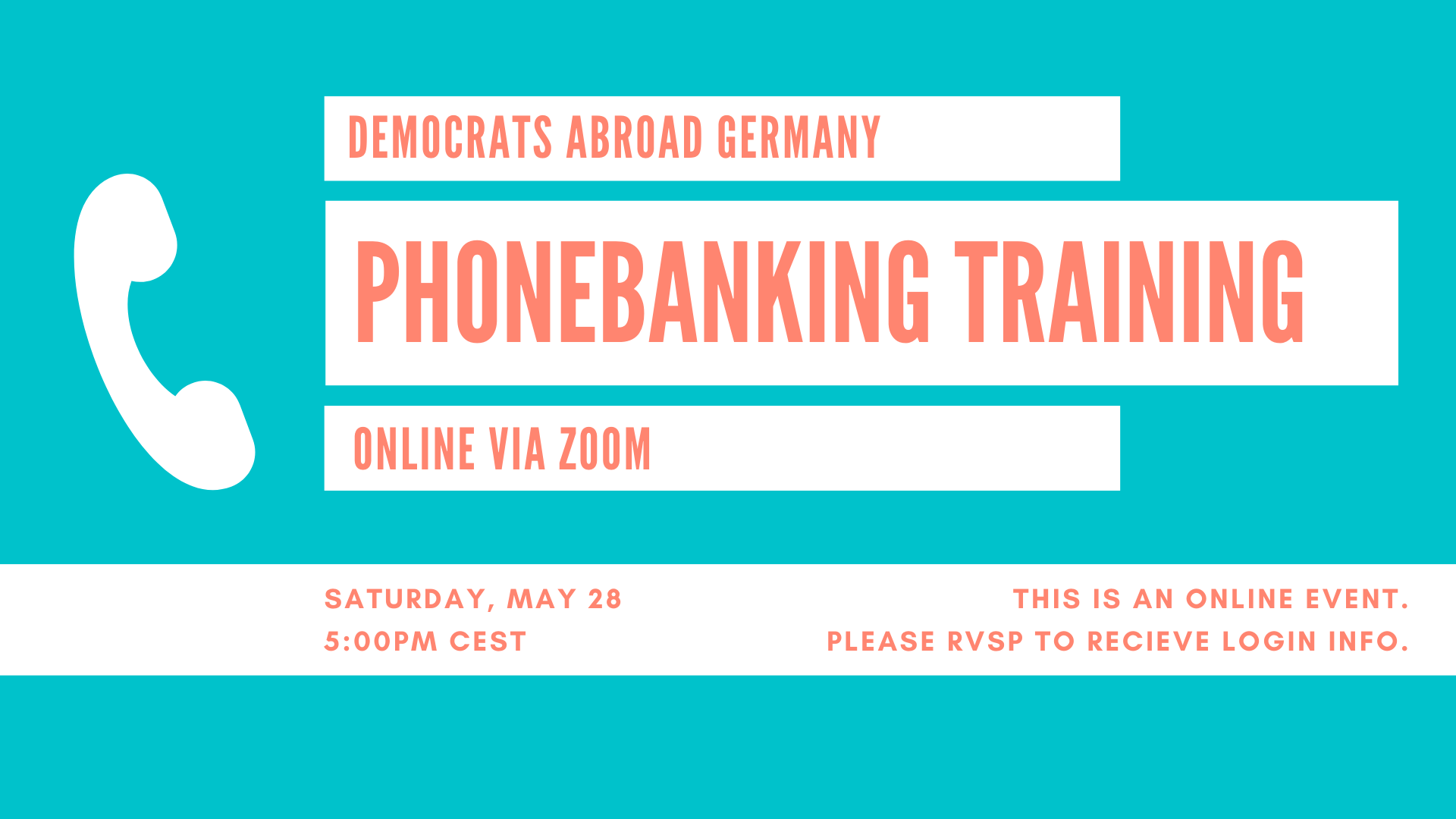 Phonebanking Training - May 28 - Democrats Abroad