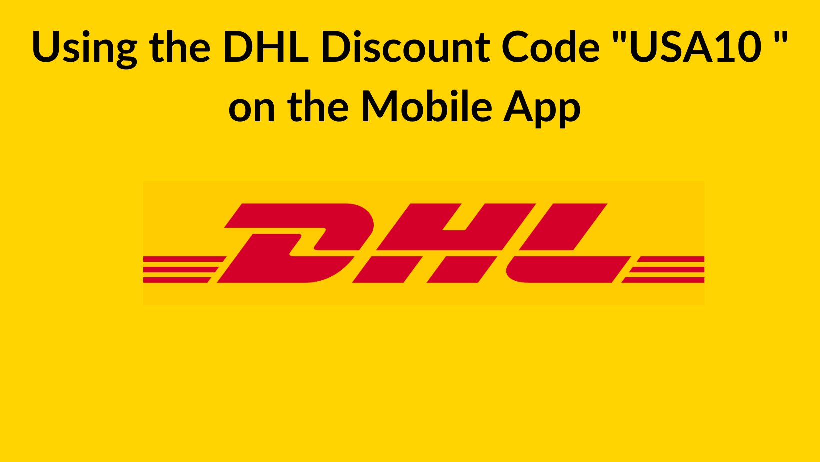 Using The DHL Discount Code Democrats Abroad