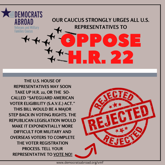 Oppose HR 22