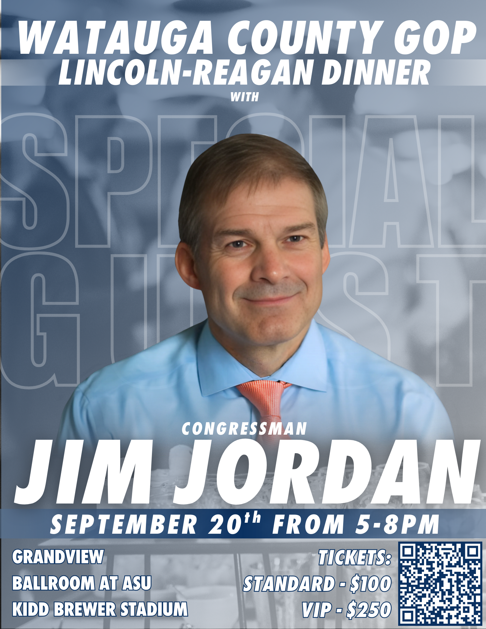 Advertisement for the Watauga GOP 2025 Lincoln-Reagan Dinner