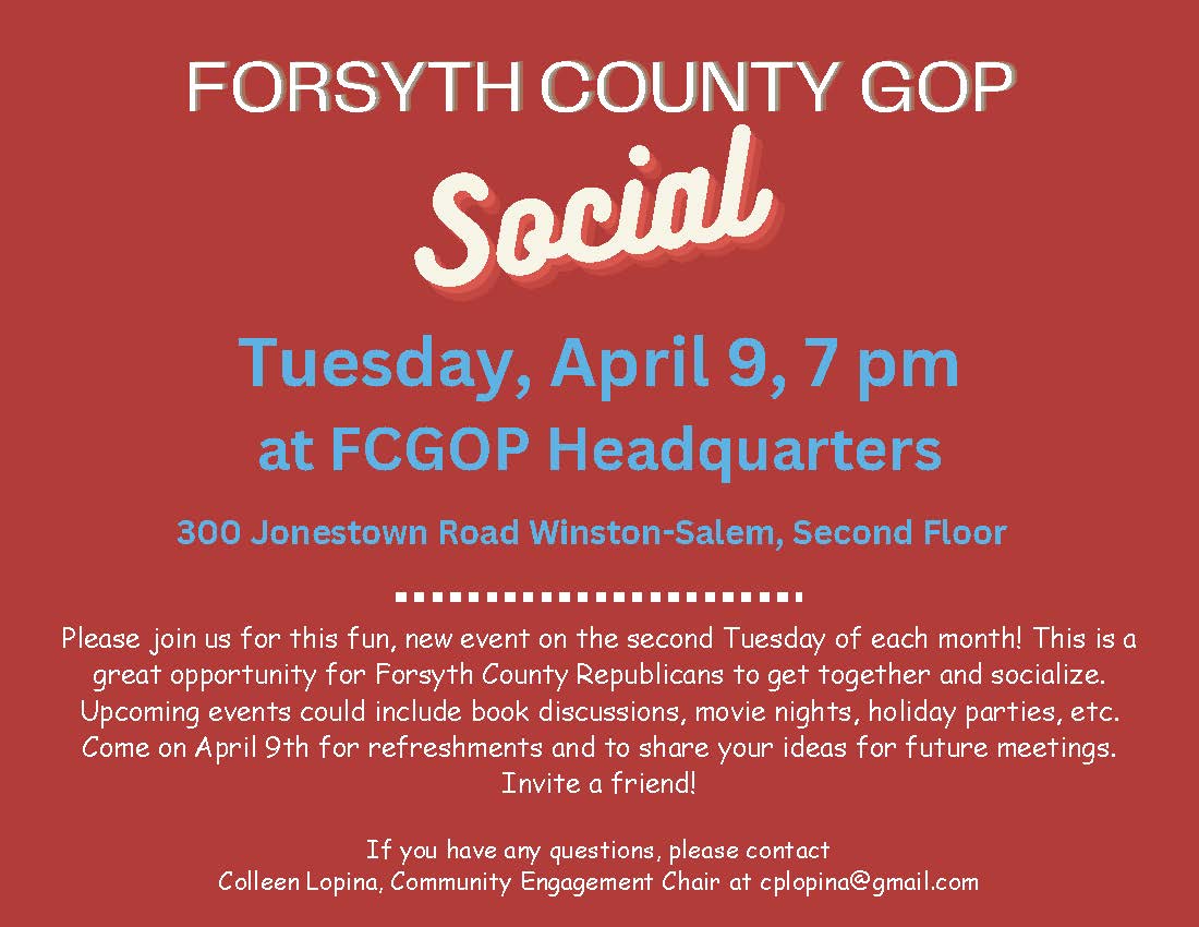 Calendar of Events - Forsyth County Republican Party