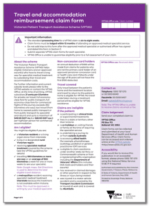 Victorian Patient Transport Assistance Scheme - DWDV