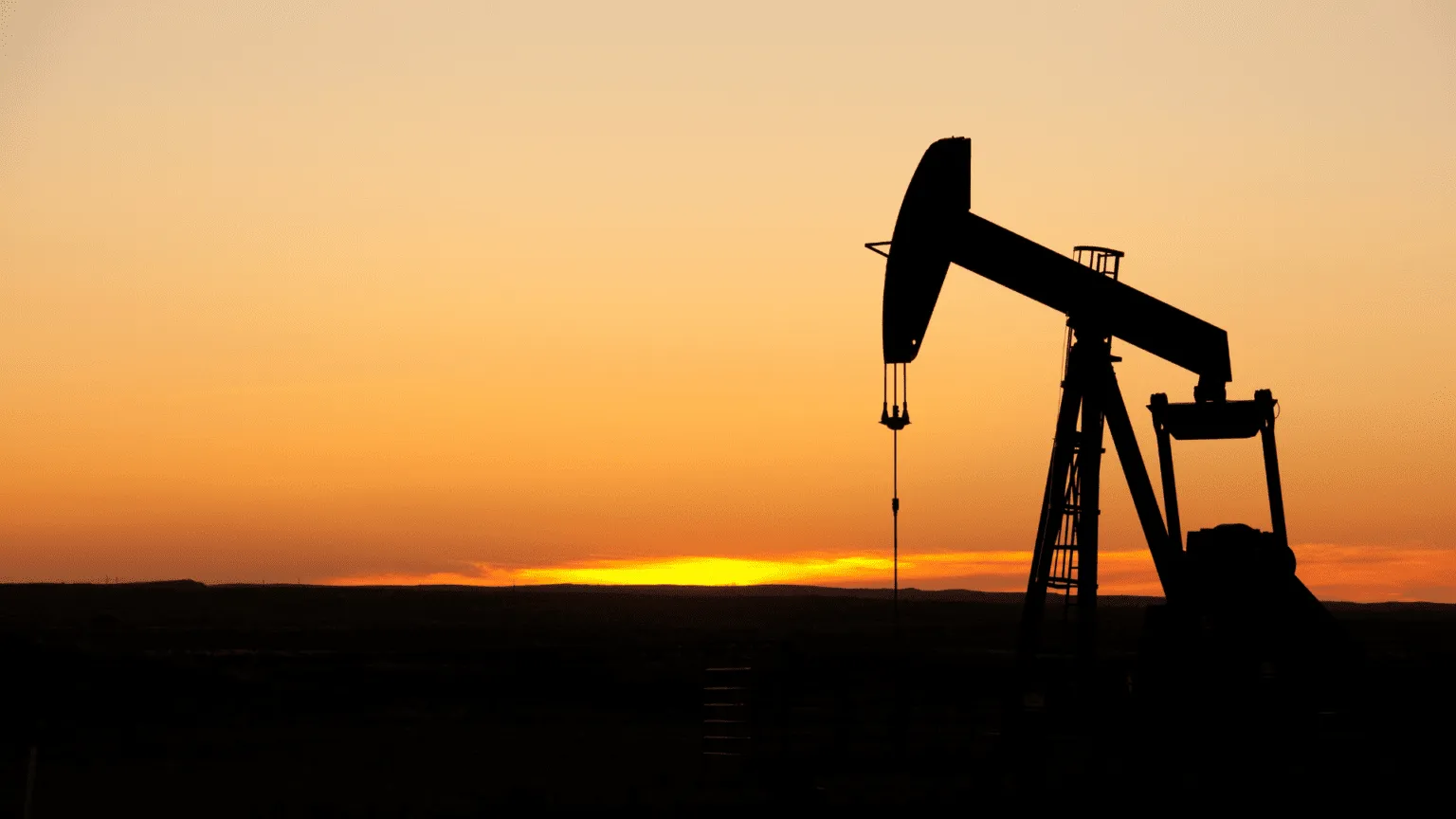 Sunset Oil Rig