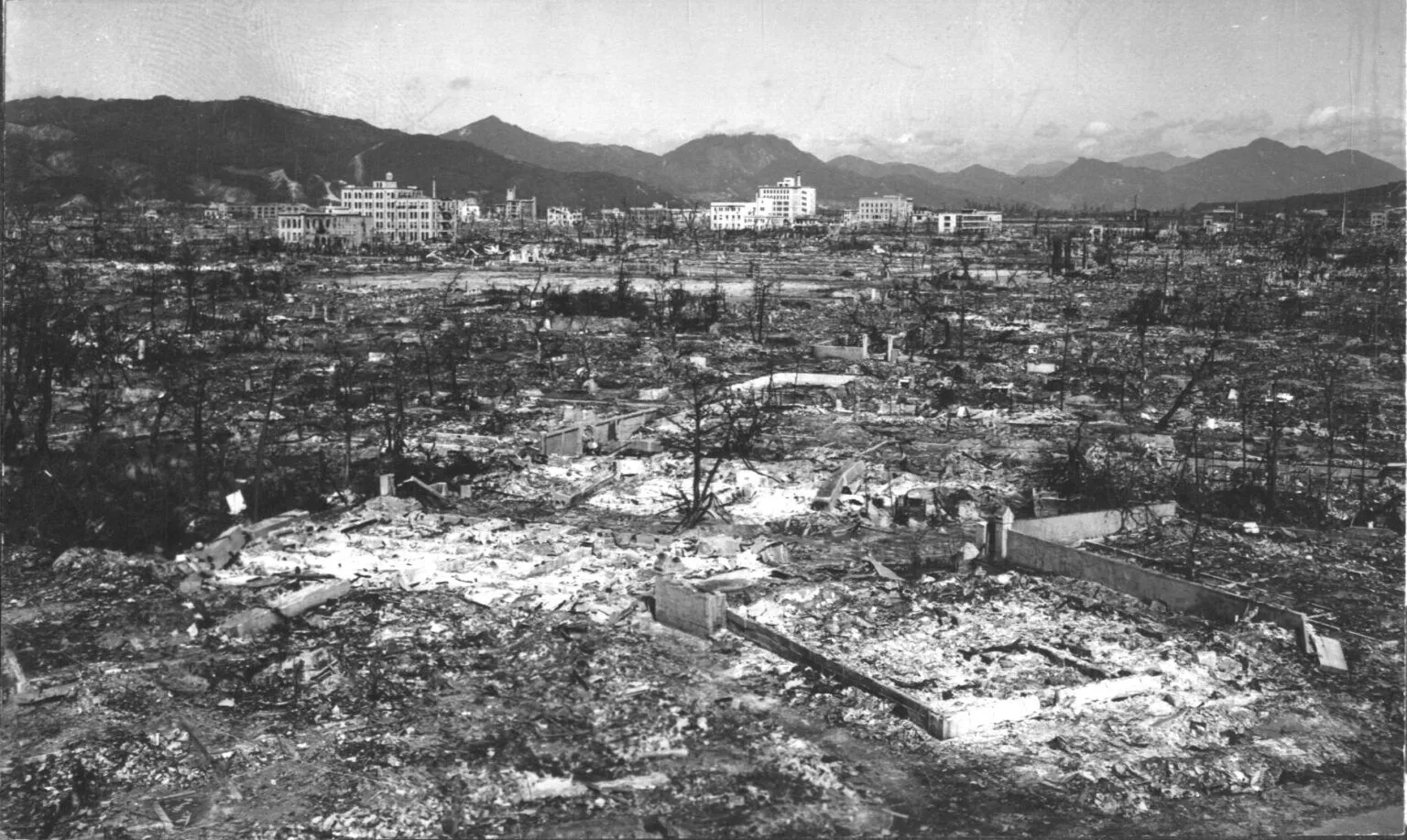 war-torn land in Japan