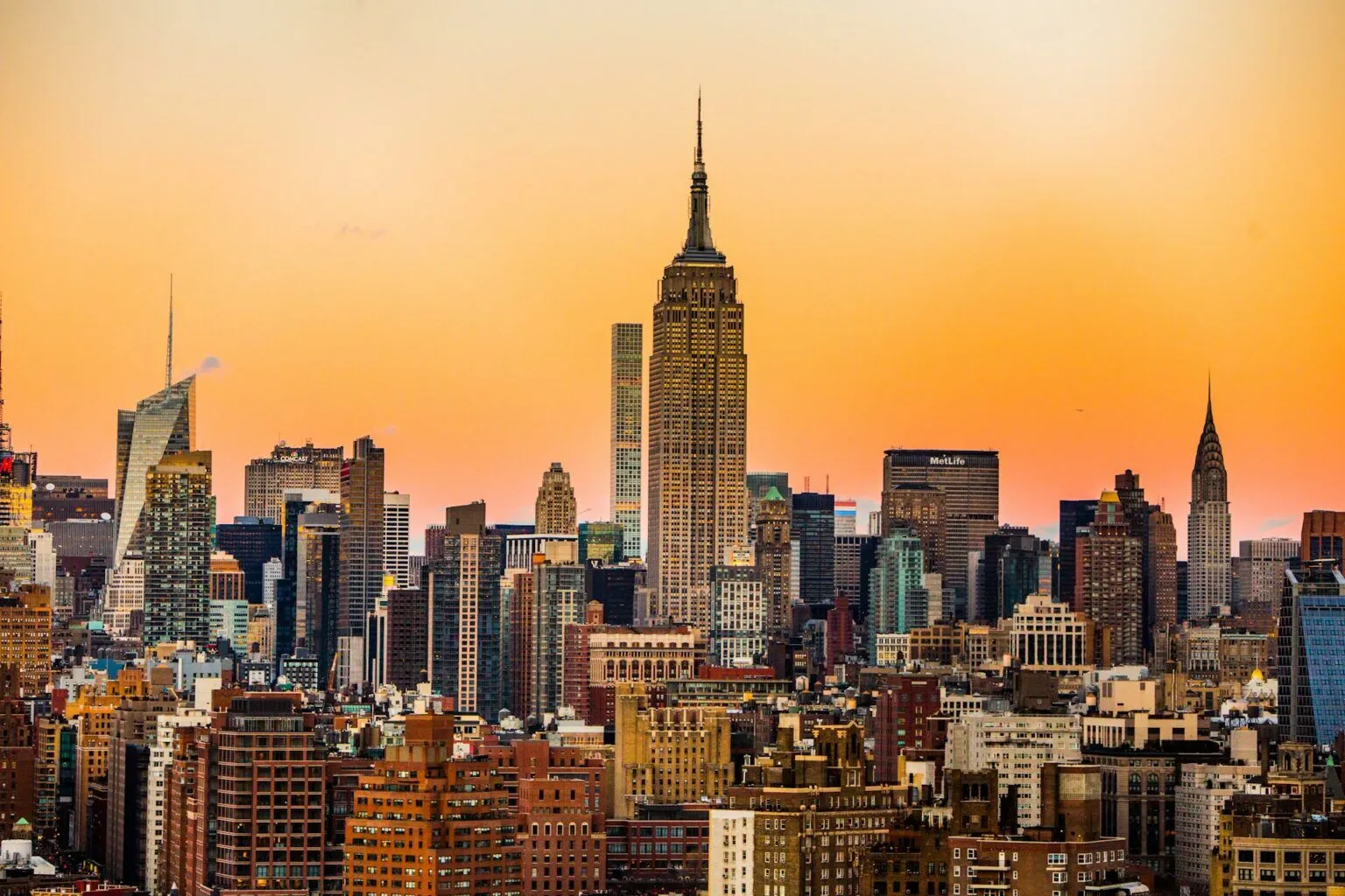 hazy new york city
