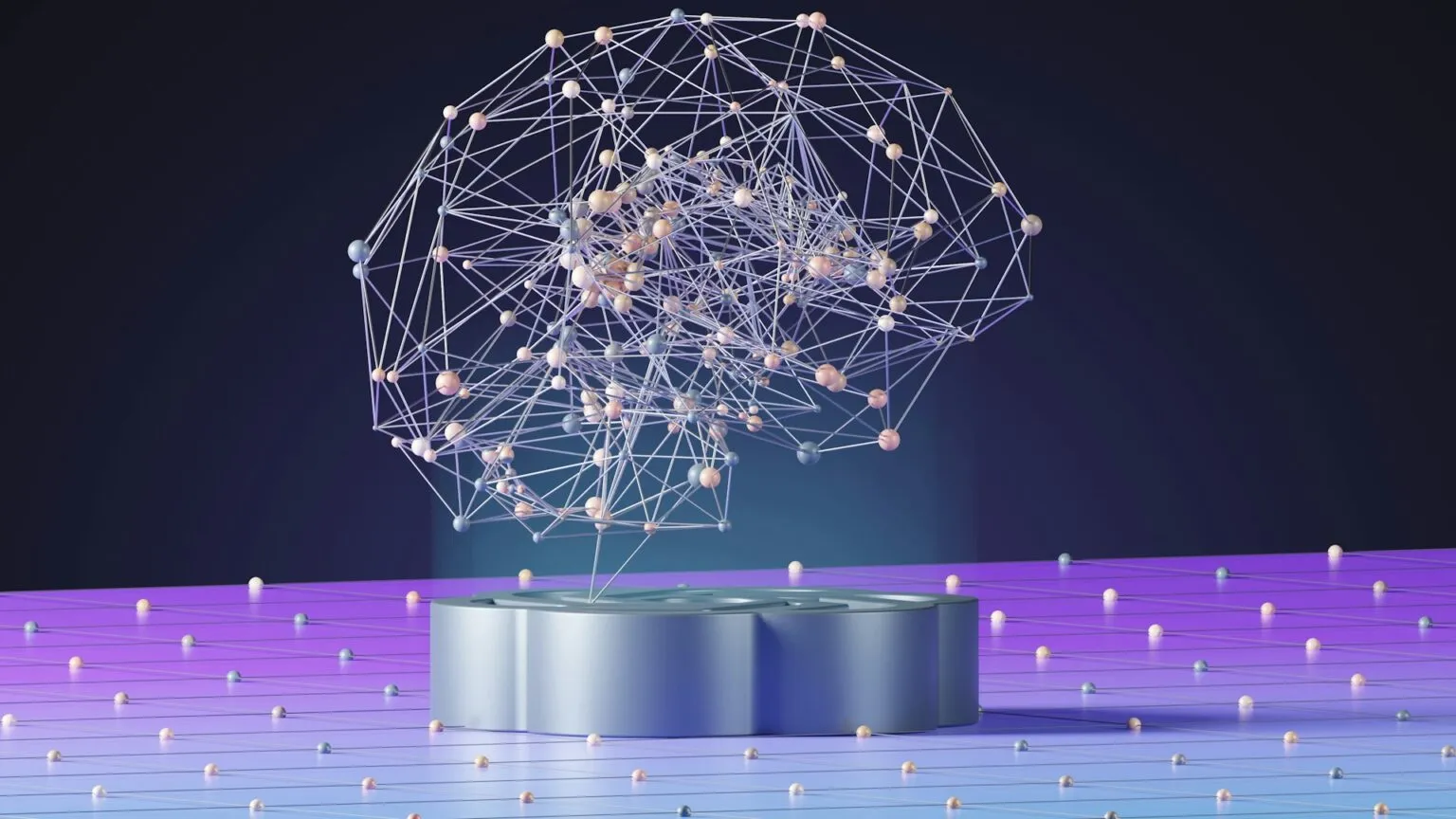 futuristic image of a neural network