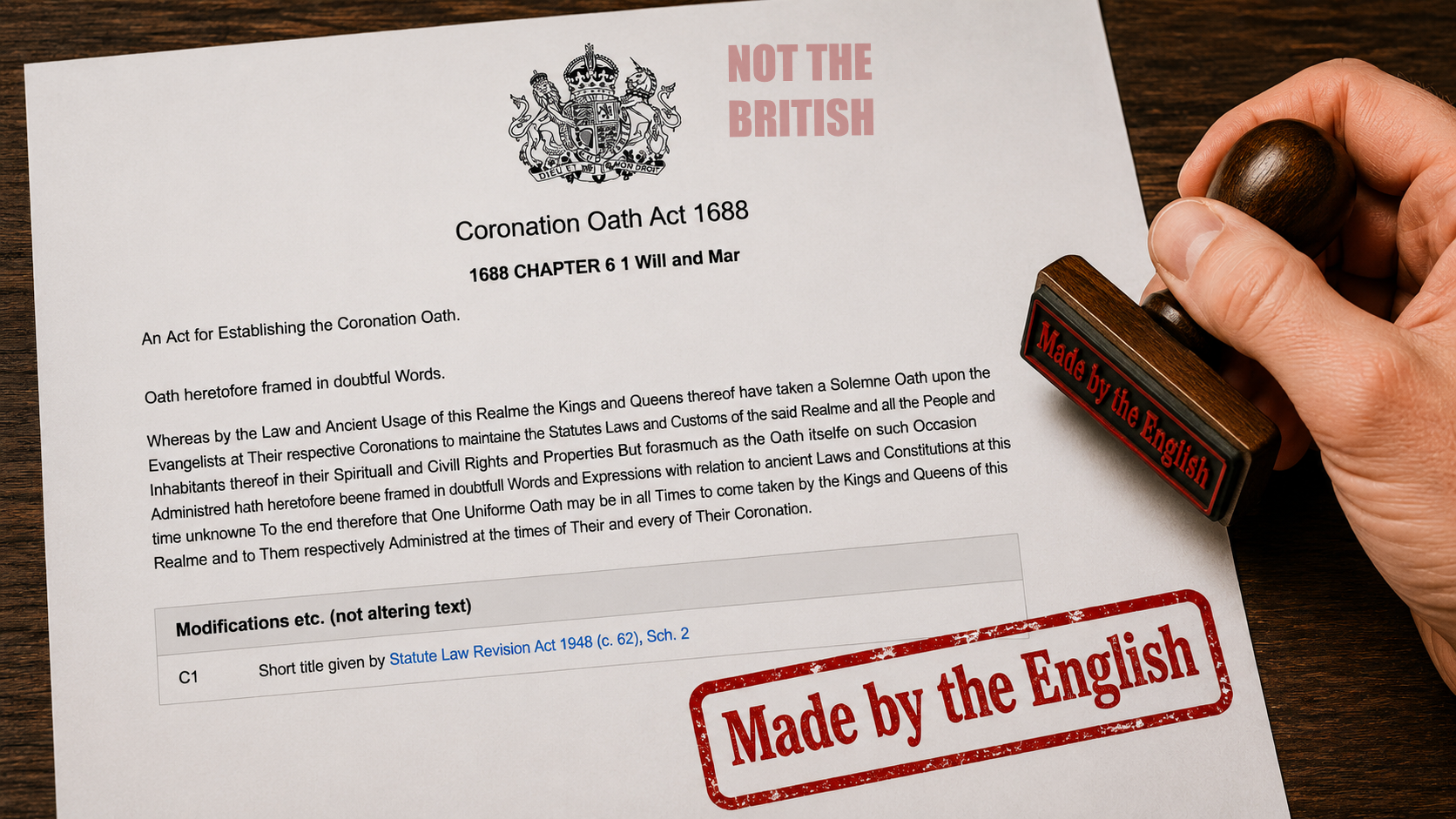 Coronation Oath Act 1688