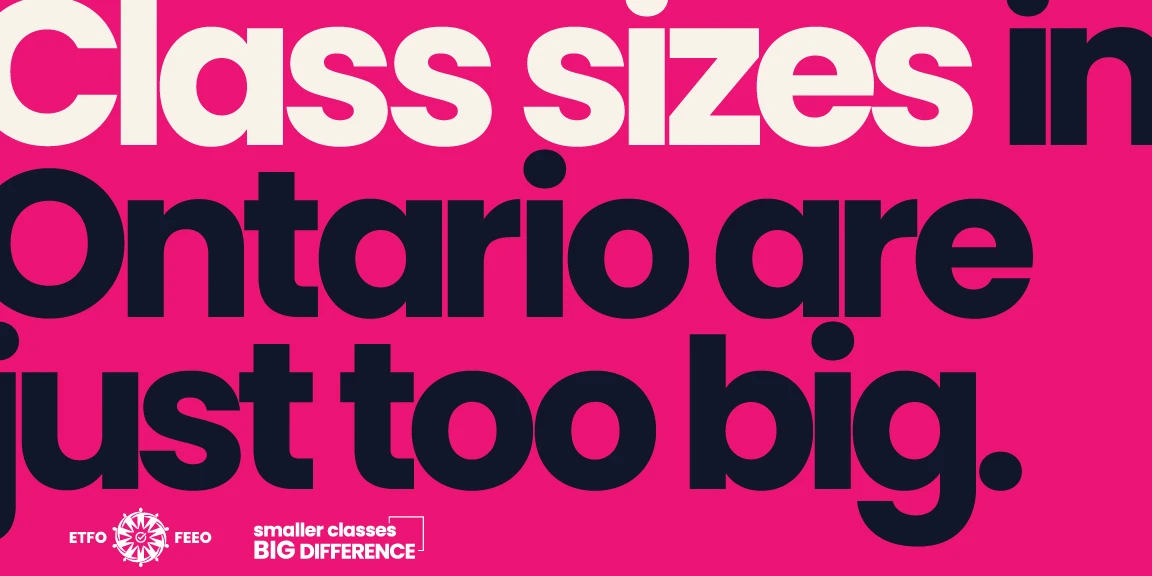 Class sizes in Ontario are just too big