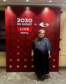 Co-Chair Chrissie Cowan at 2030 In Sight Live Nepal by IAPB