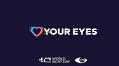 Love Your Eyes 2025 Fuzzy Heart logo