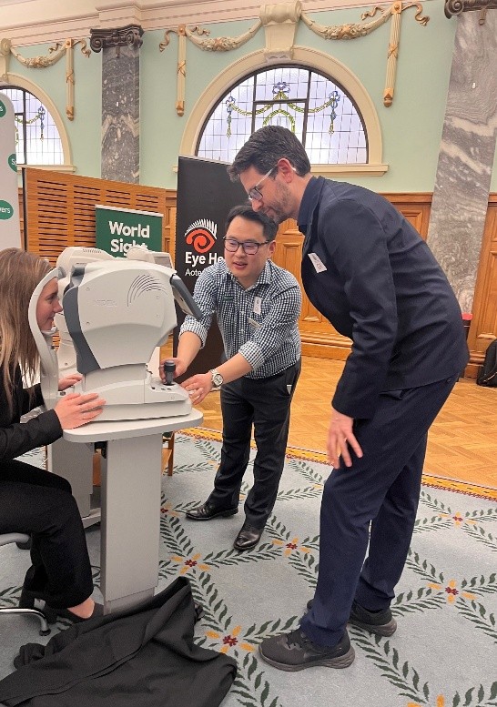 Specsavers conducts vision screening for Parliamentary staffer  