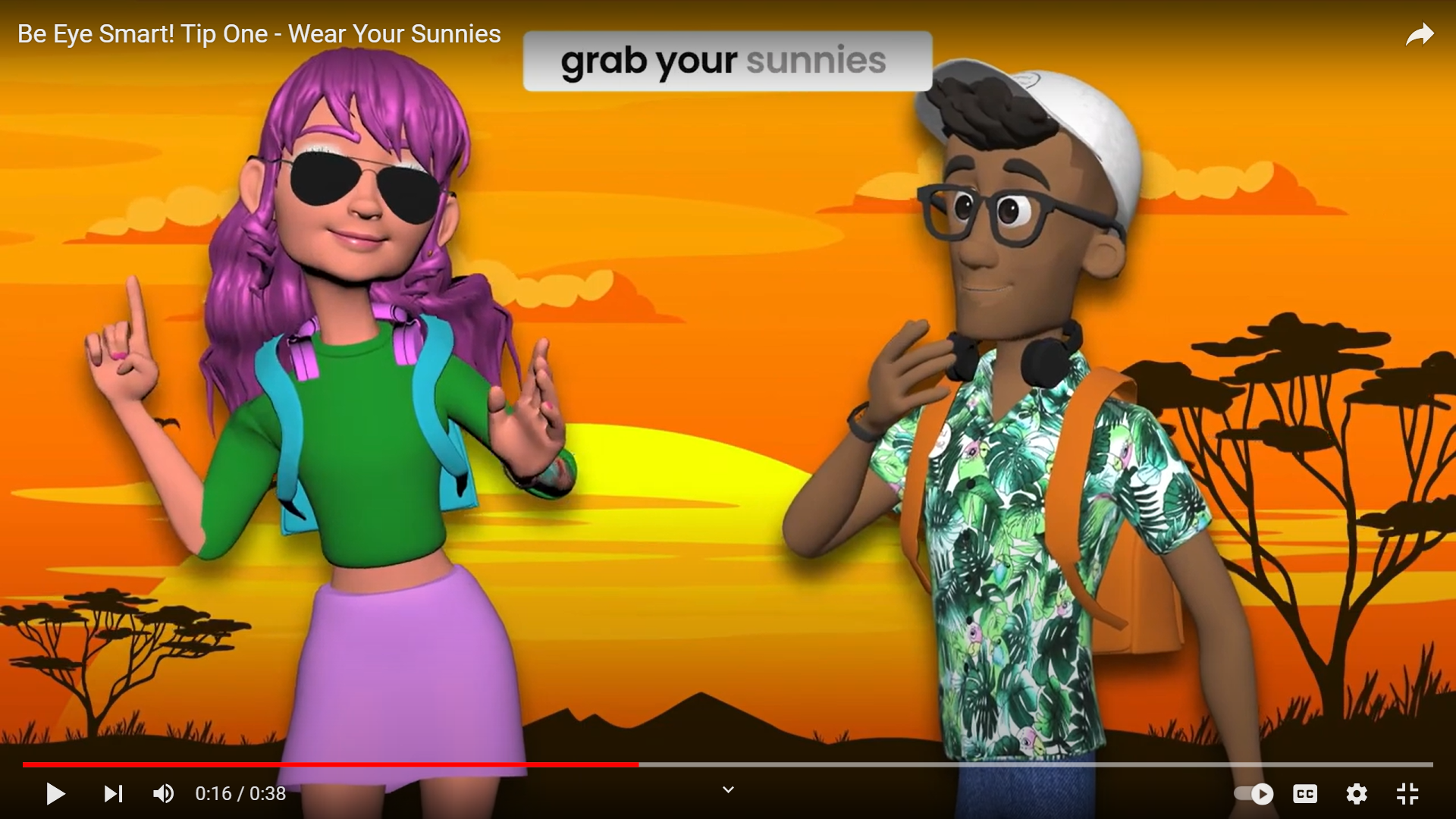 Video: Wear Your Sunnies! Children's Eye Health Campaign preview image
