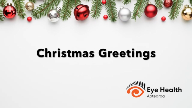Christmas Greetings from Eye Health Aotearoa preview image