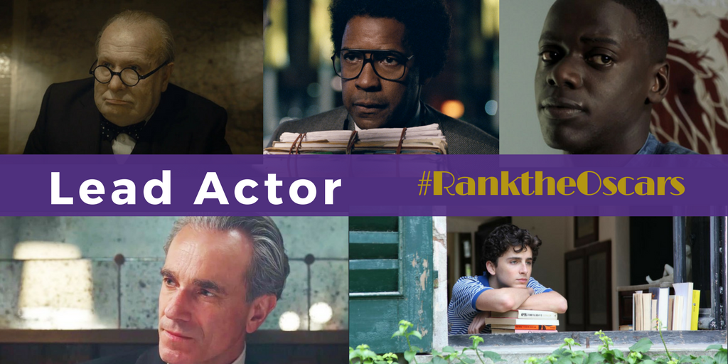 Three veteran actors and two rookies vie for Oscar’s “Lead Actor” honor