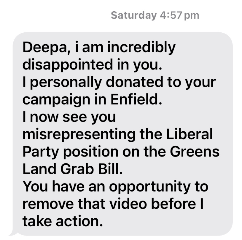 Lib MP’s threat a failed attempt to silence Family First