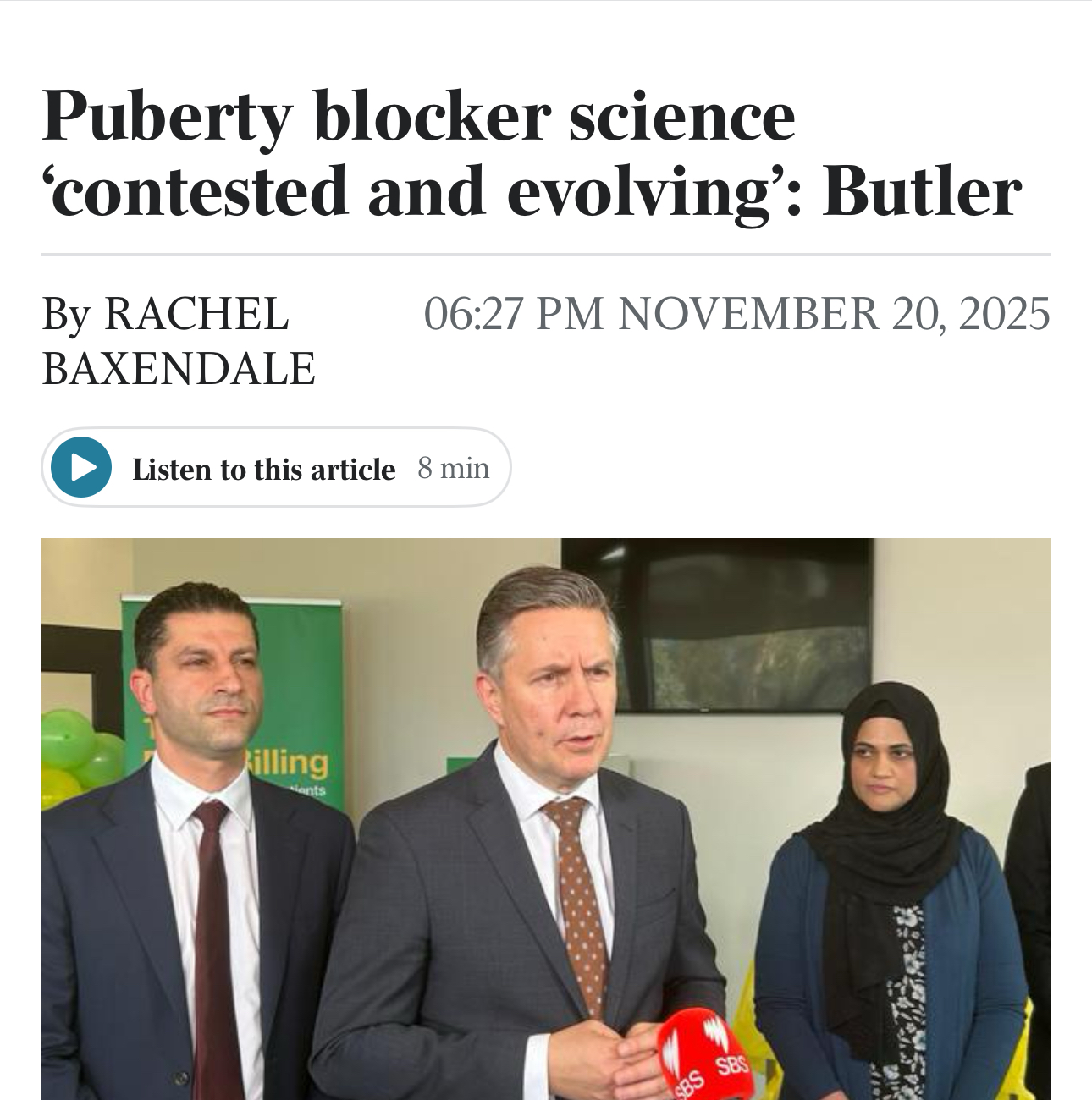 What does Butler know about the safety of chemically castrating children?