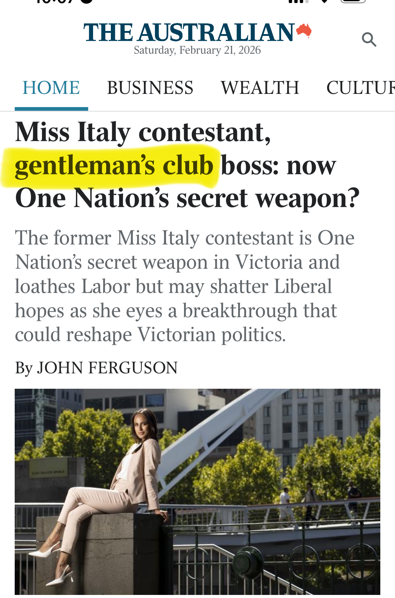 One Nation’s promotion of sex trade culture shows it is not family or women-friendly
