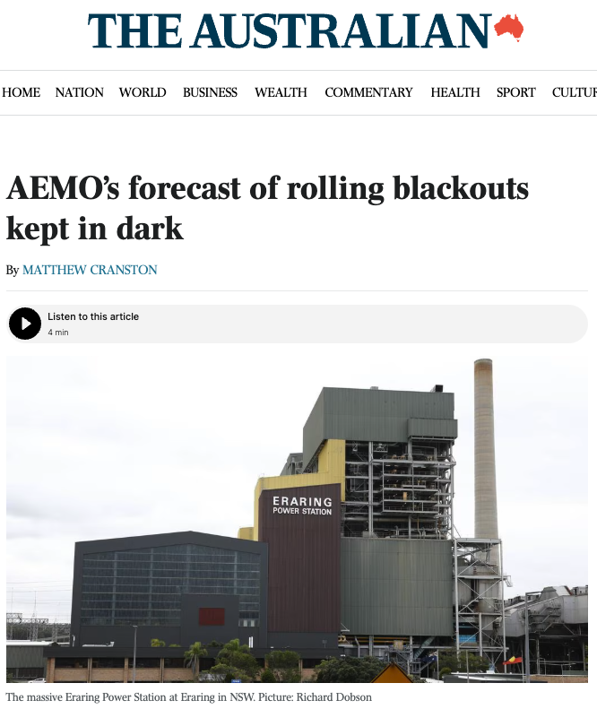 Labor and Liberals’ net zero obsession pushes NSW to the brink of blackouts