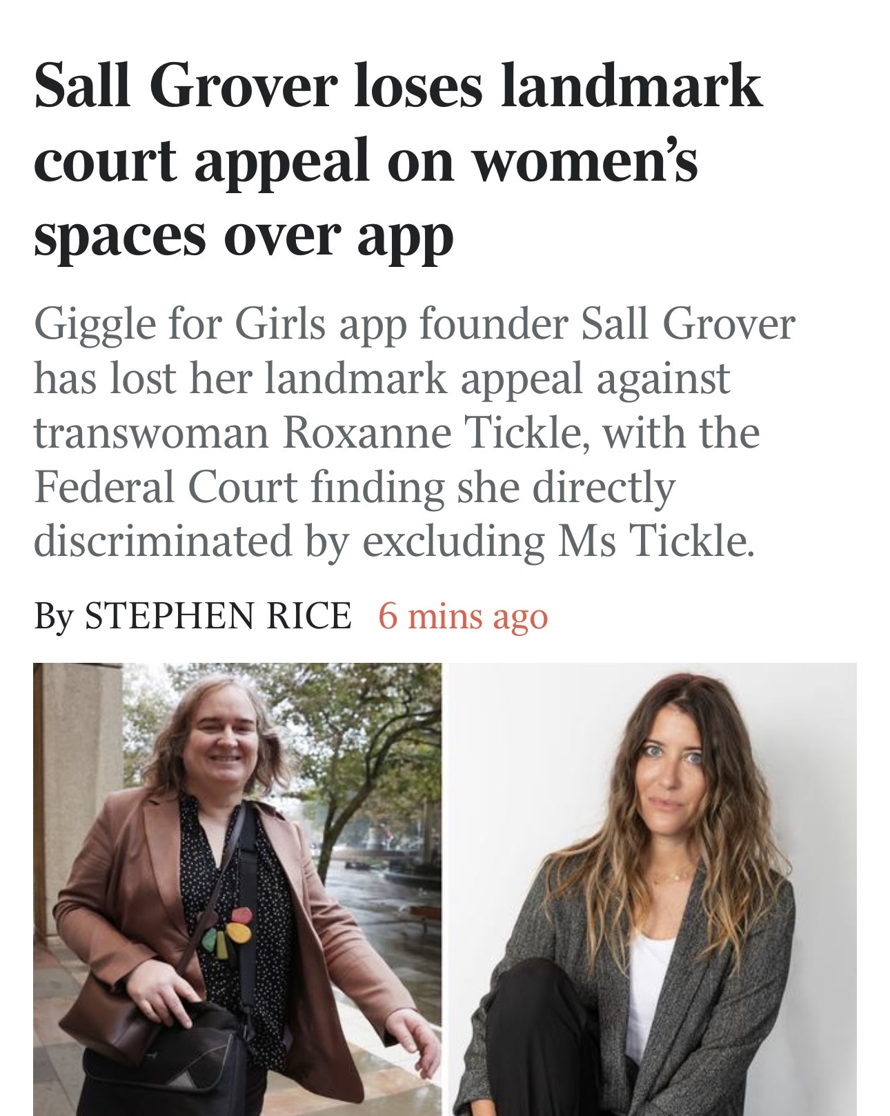 Sall Grover loses “what is a woman?” case