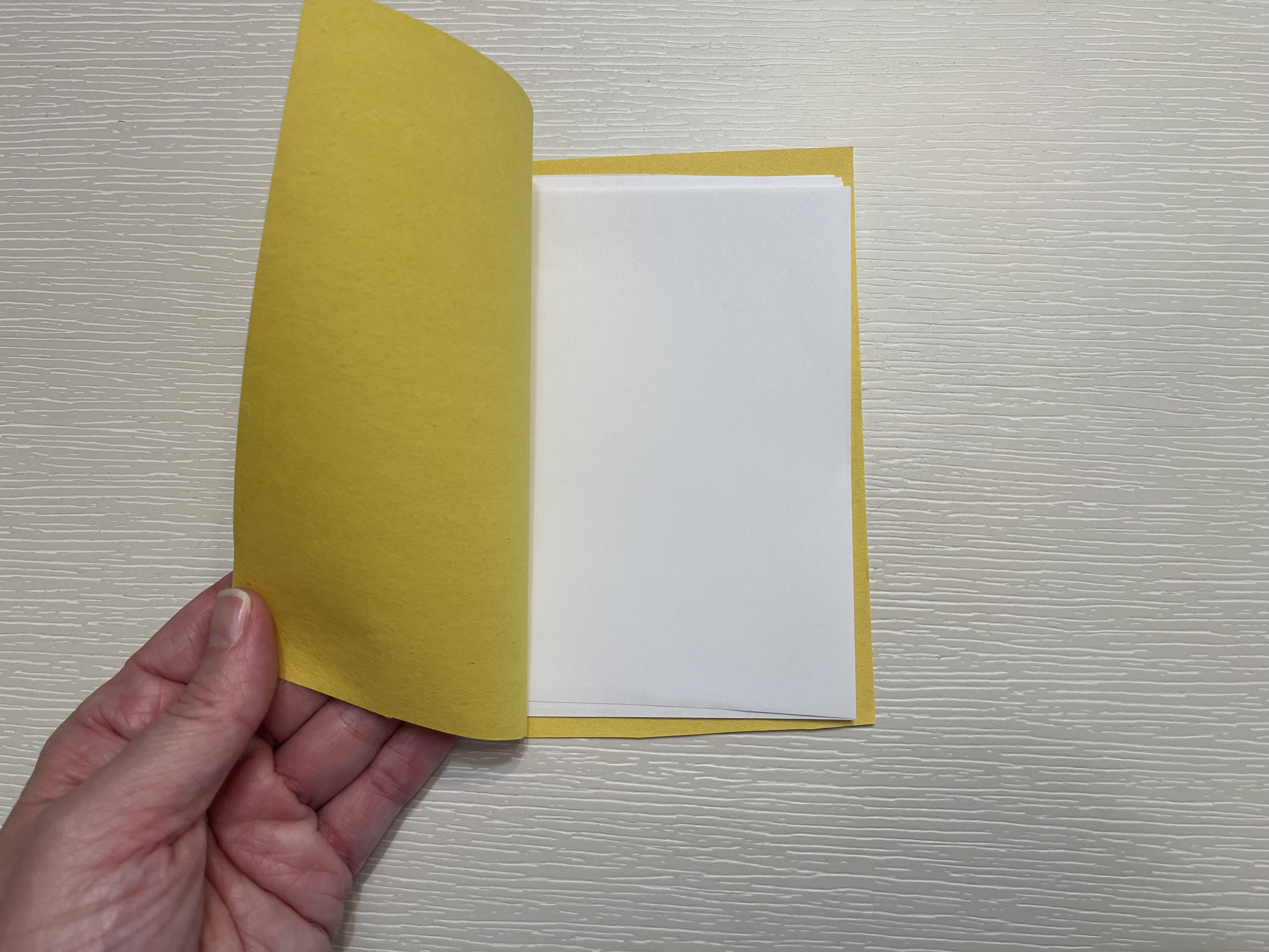 zine made of folded paper