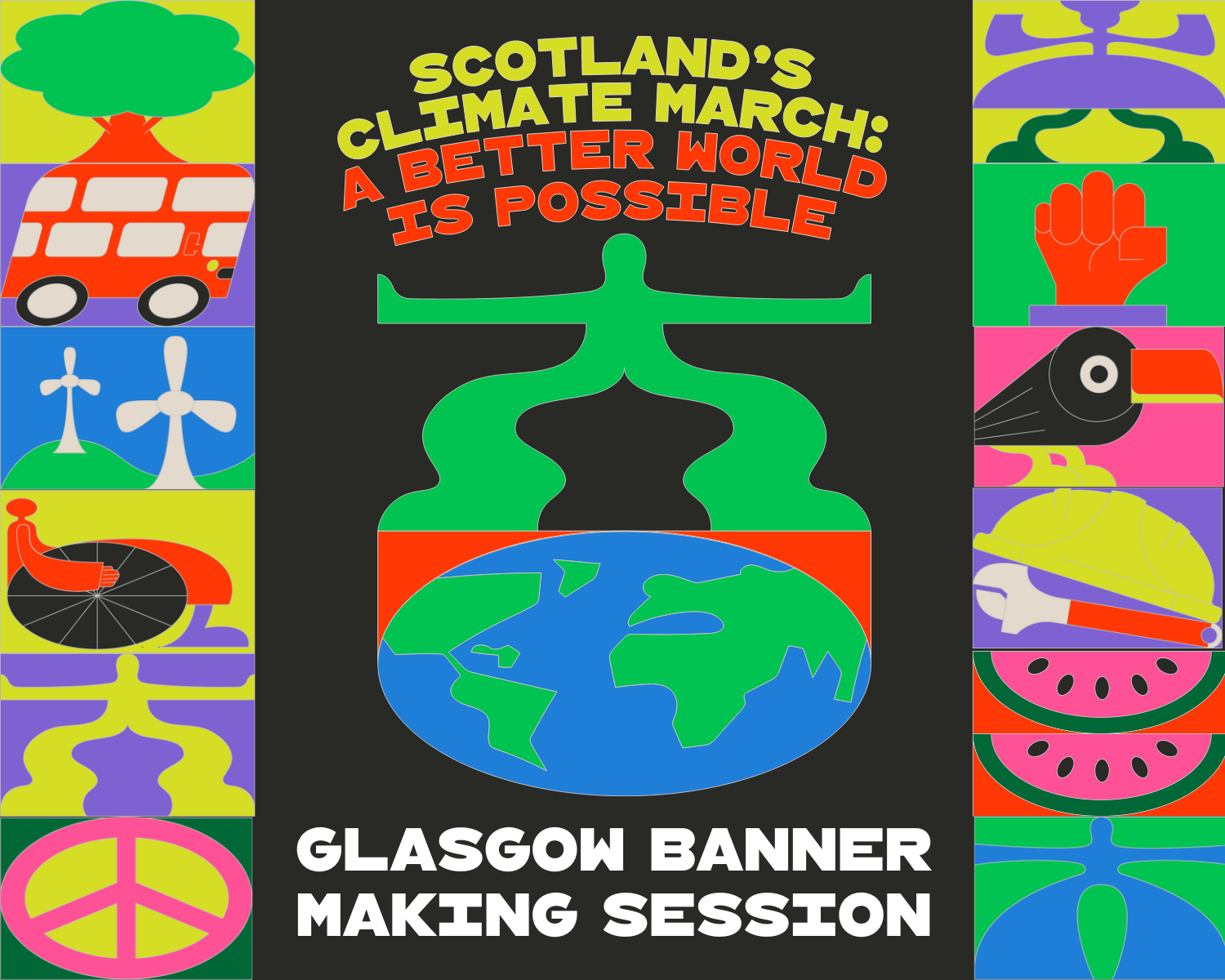 Banner making session