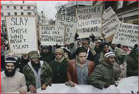 Slay those who insult Islam photo credit: thereligionofpeace.com