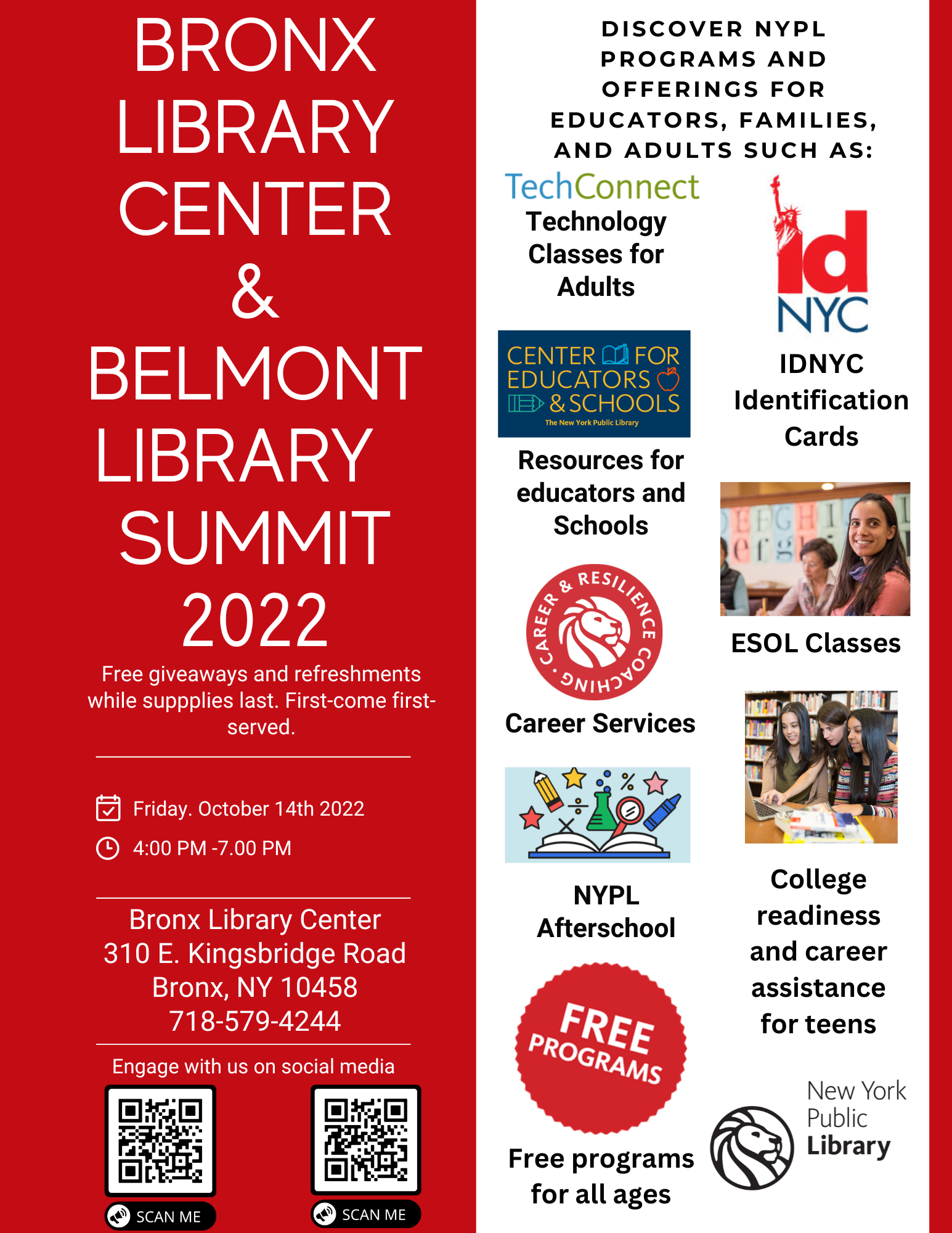 NYPL Library Summit 2022 - Fordham in Community