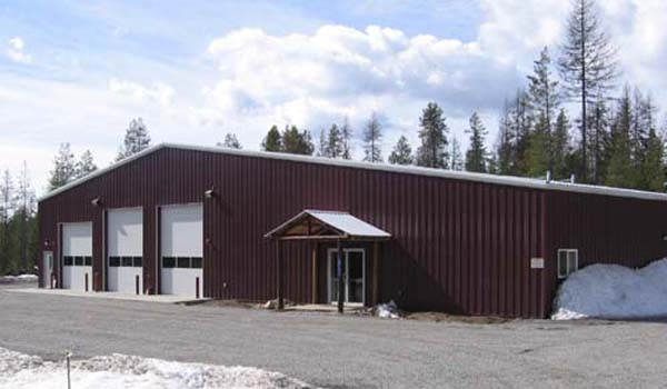 Outside the Sacheen Fire Station