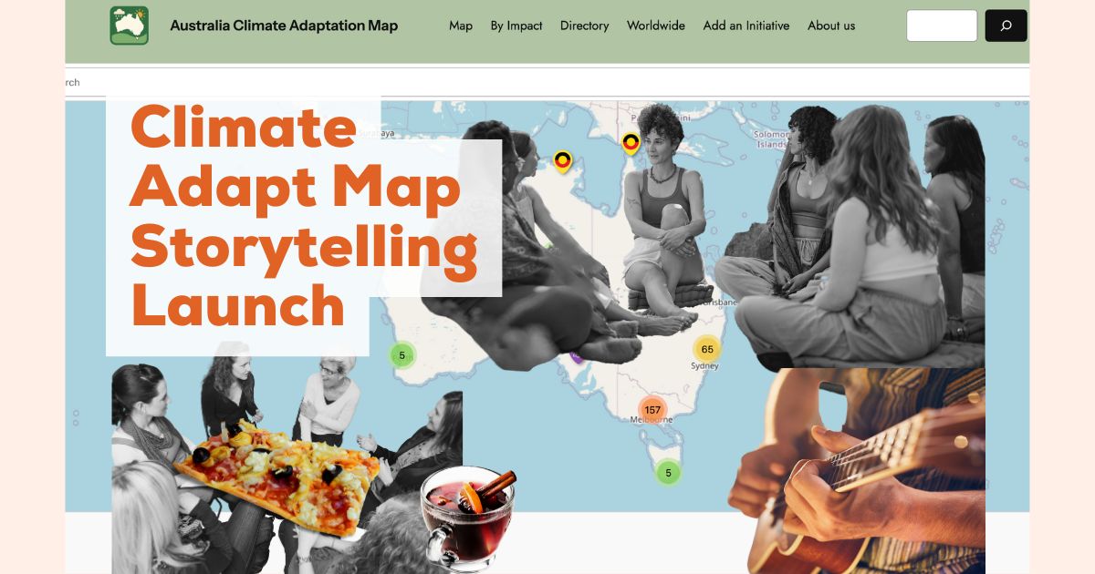 Climate adapt map storytelling activists
