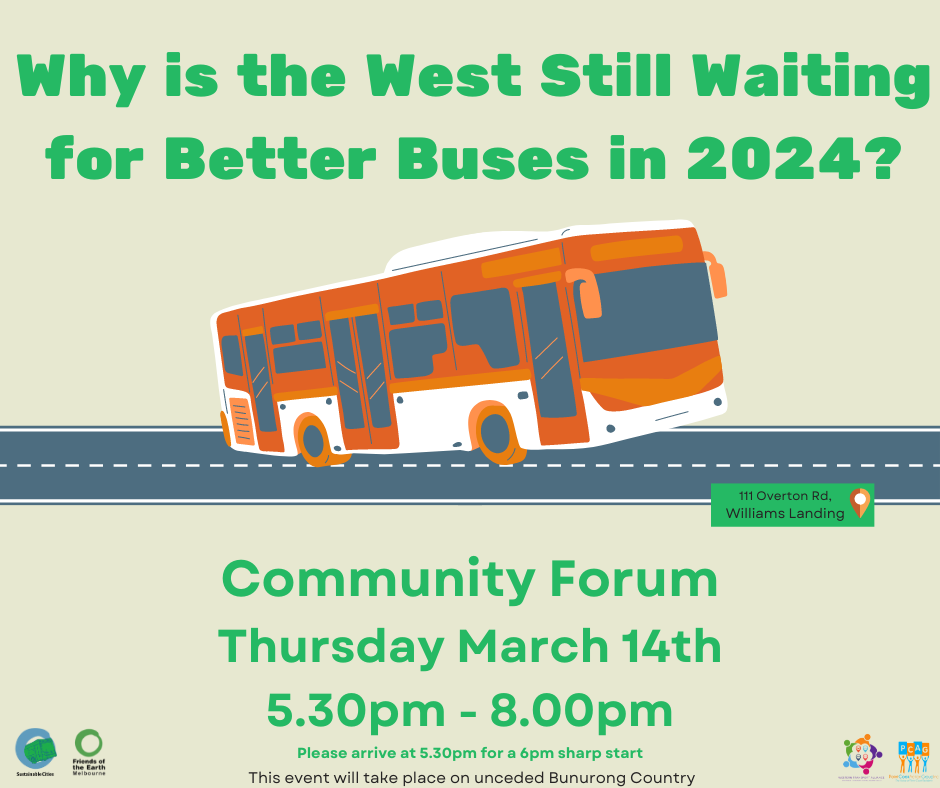 Community forum better buses for the west