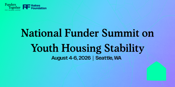 National Funder Summit on Youth Housing Stability Banner