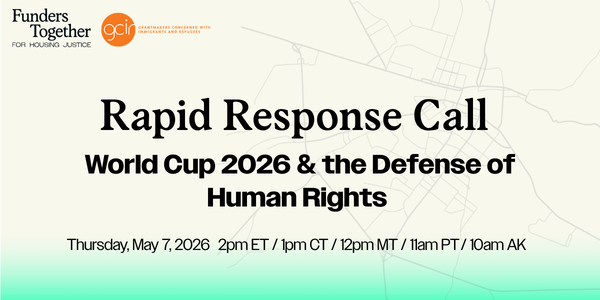 Rapid Response Call World Cup 2026 & the Defense of Human Rights  Banner