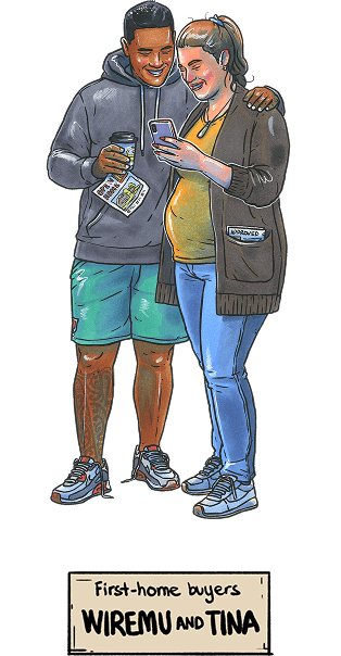 Wiremu and Tina — illustrated