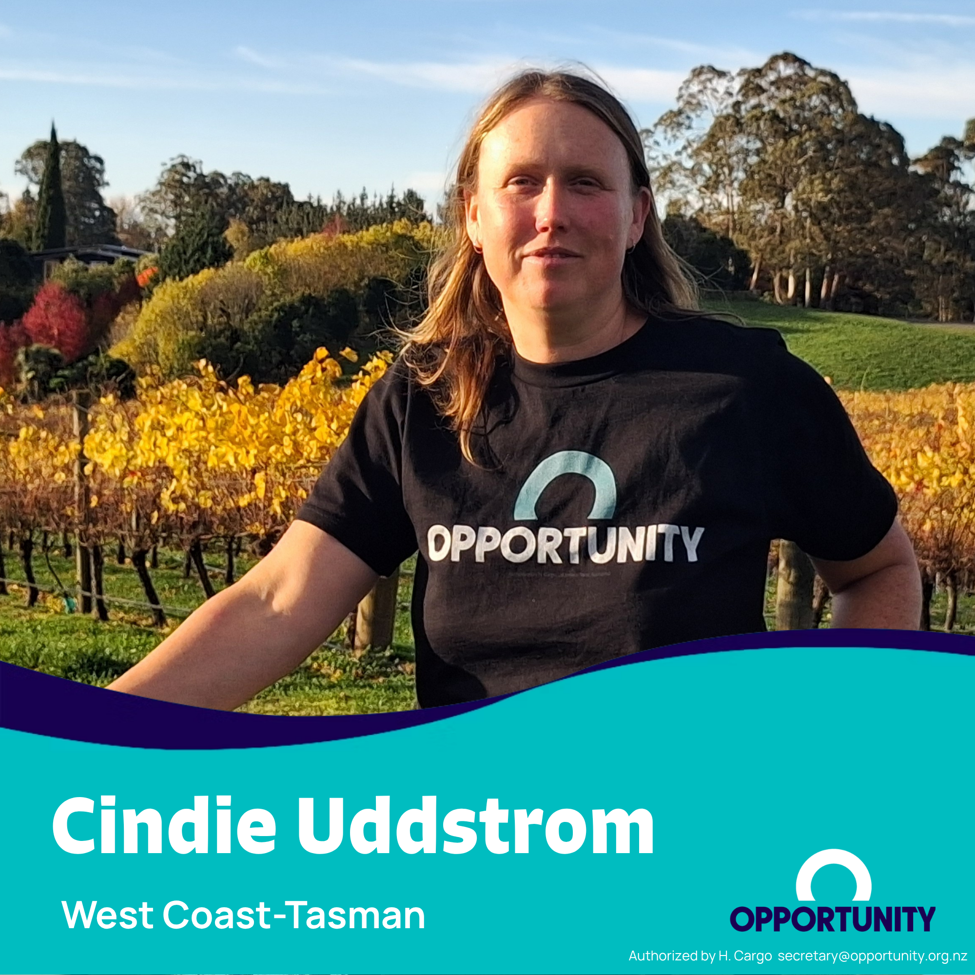 Meet West Coast-Tasman Candidate Cindie Uddstrom - Reefton 