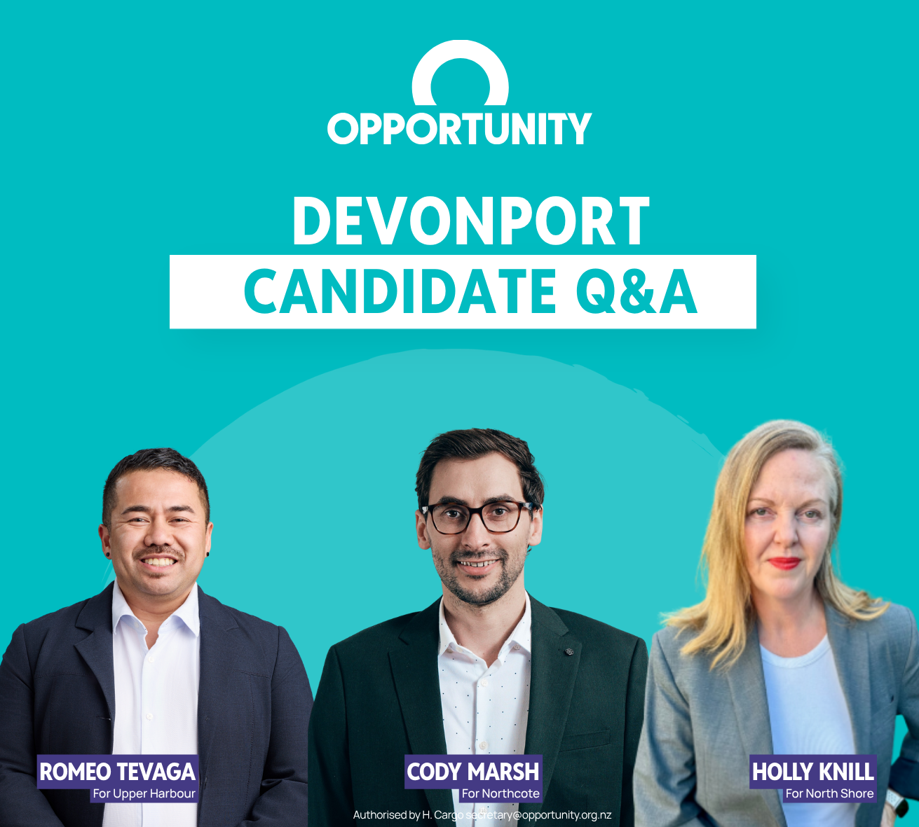 Devonport - Opportunity Q&A and meet the local candidates