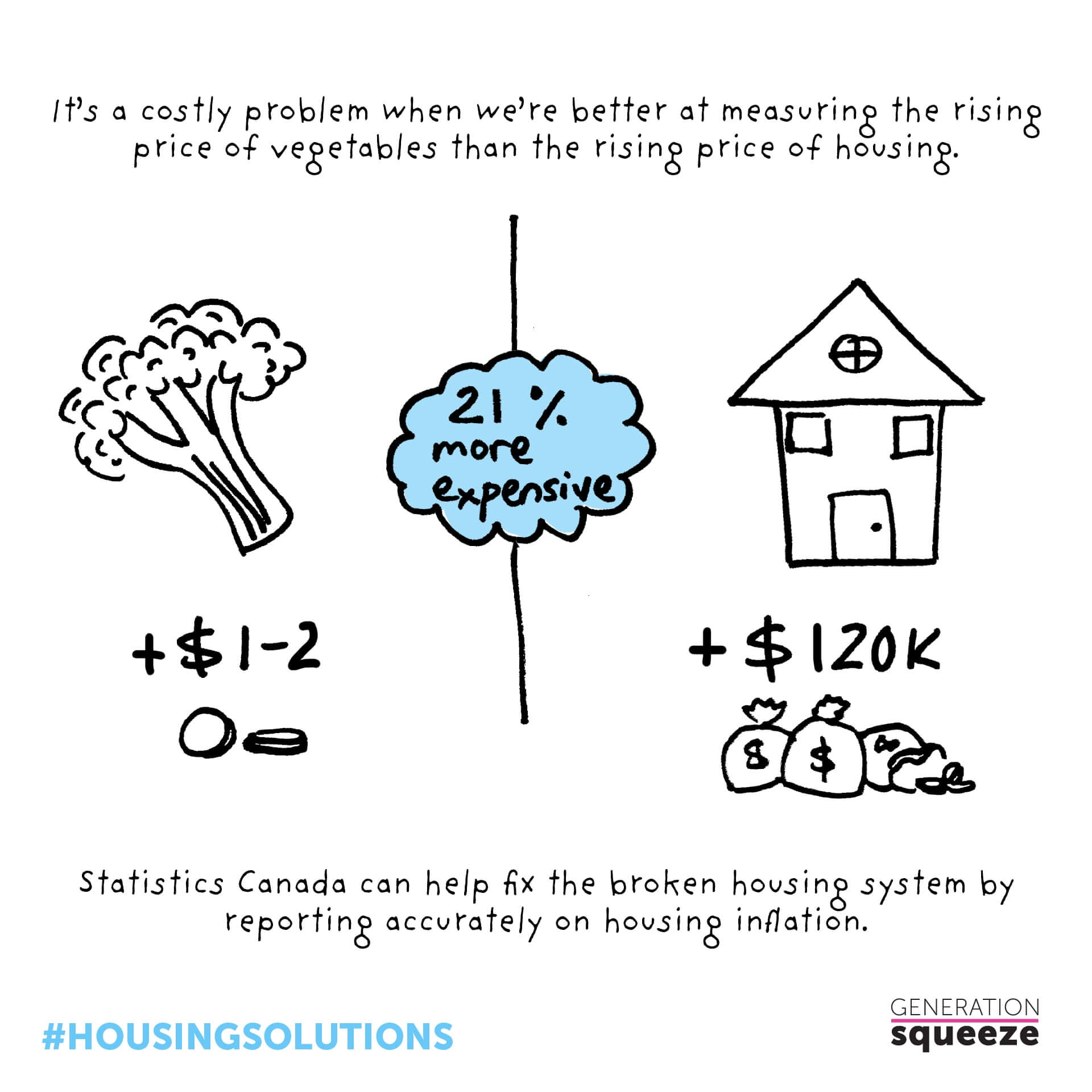 It's a costly problem when we're better at measuring the rising price of vegetables than the rising price of housing