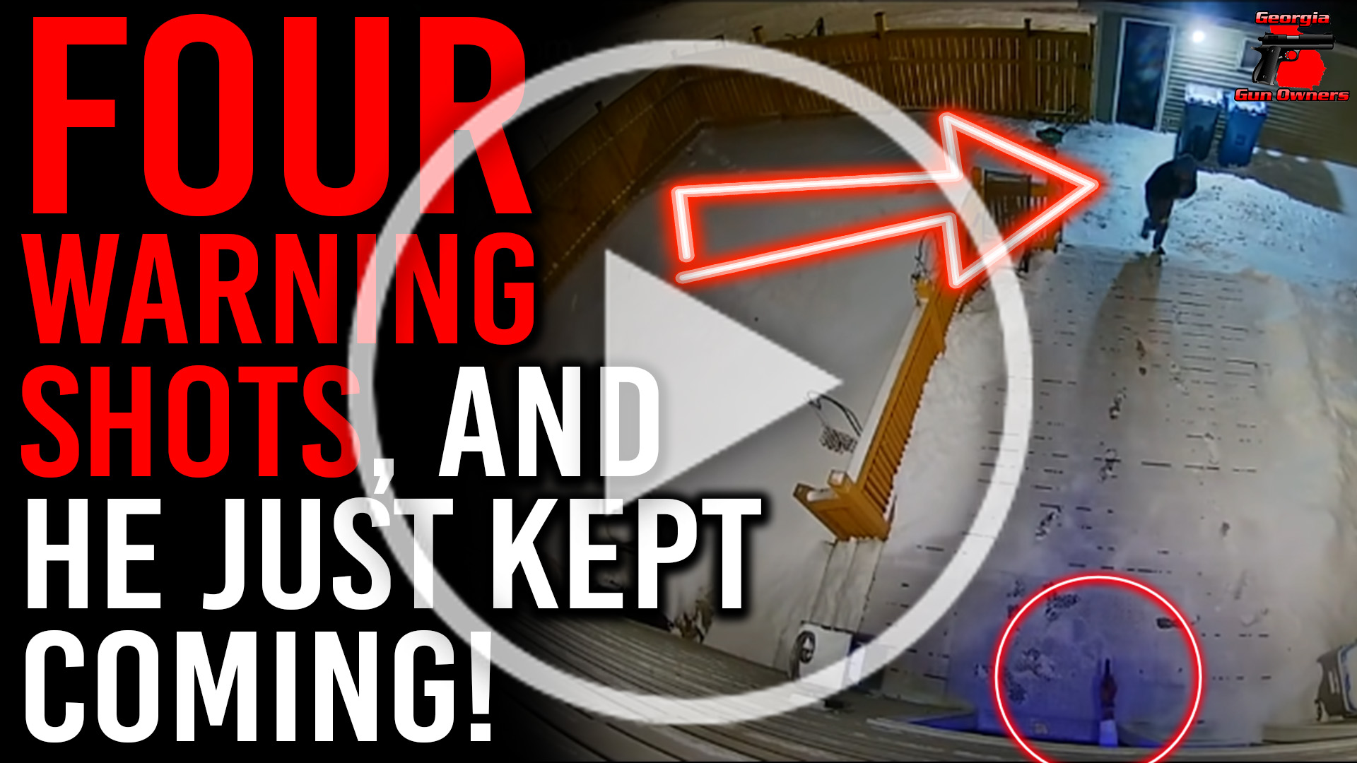 Video: Four Warning Shots and He Kept Coming!