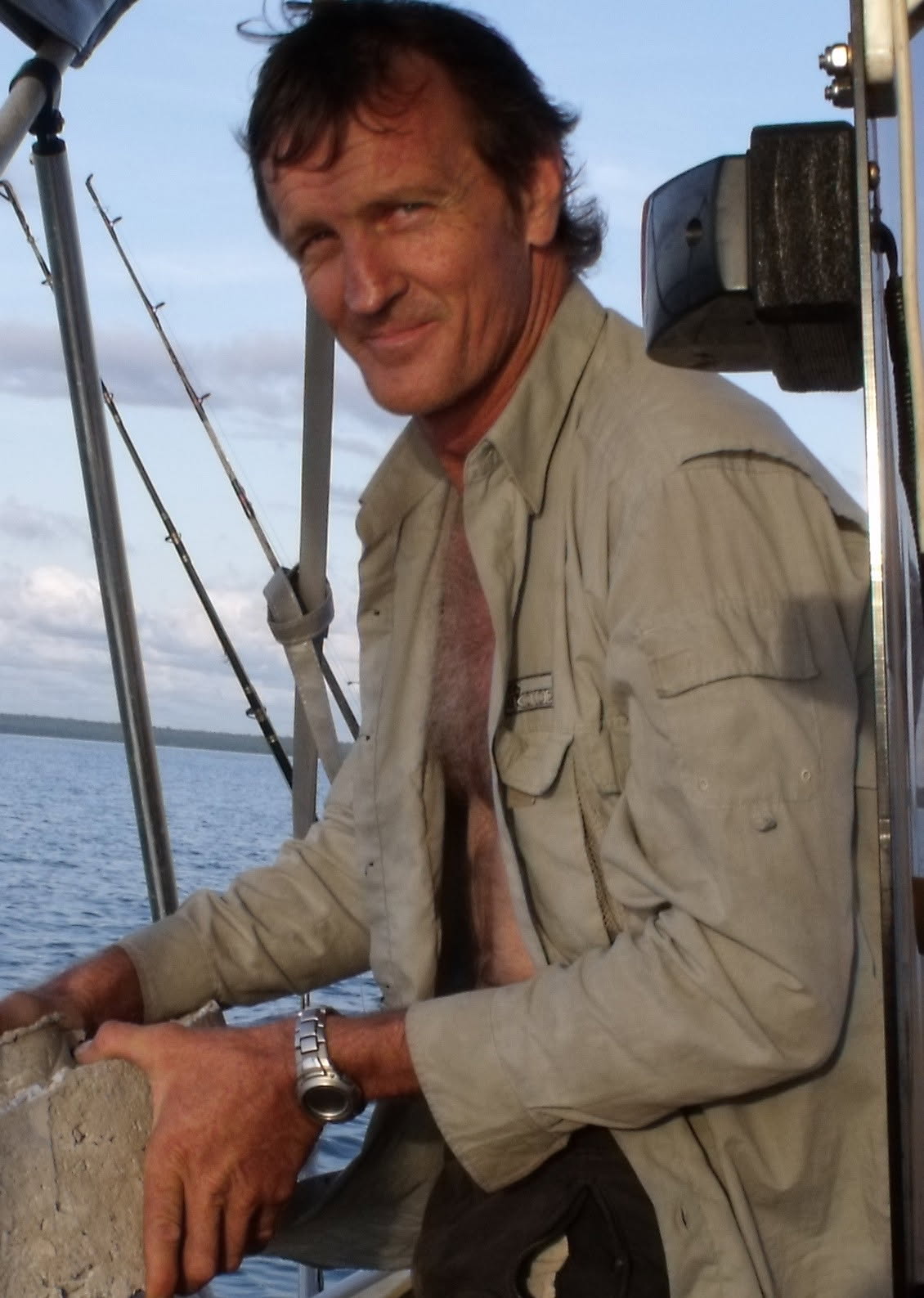 Stevo in 2010, working on an artificial reef project