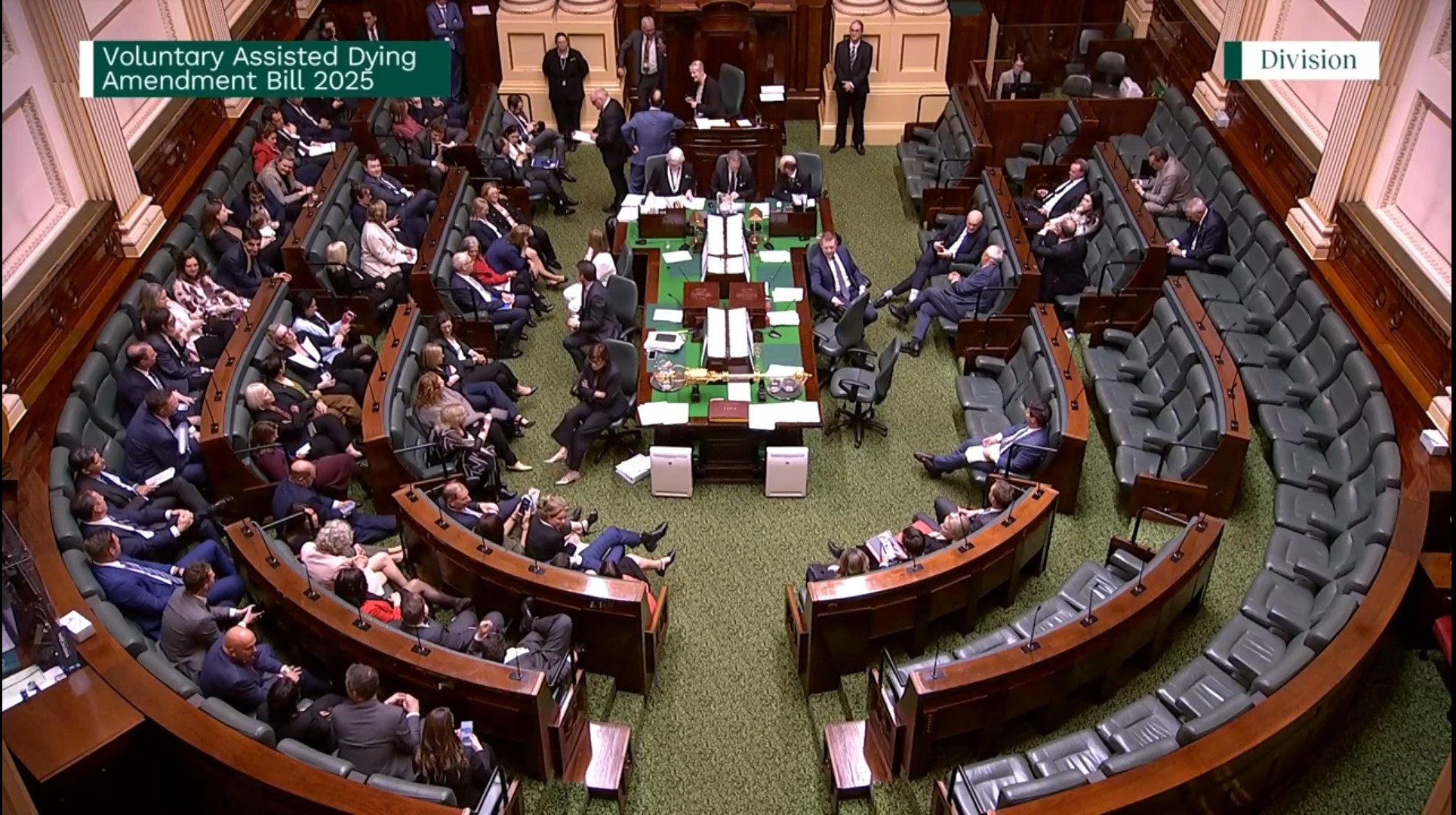 The final vote in the Legislative Assembly The final vote in the Legislative Assembly