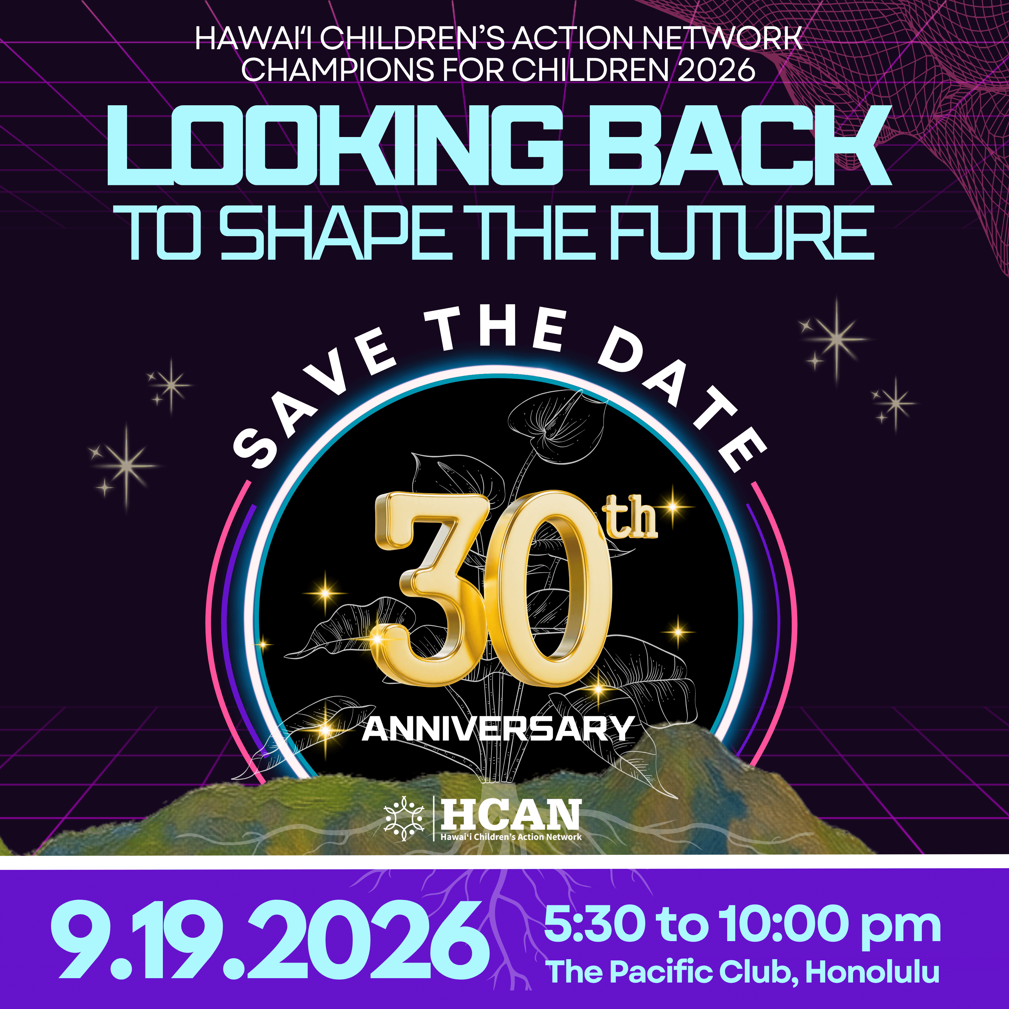 Champions for Children 30th Anniversary. Save the date: September 19, 2026 