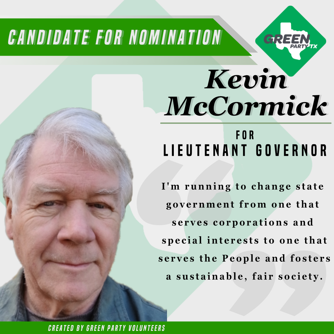 Kevin McCormick for Lt Governor