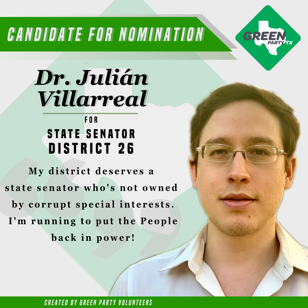 Julian Villareal for State Senate District 26