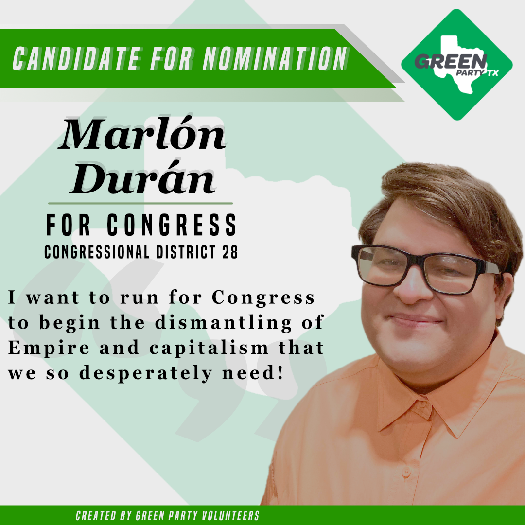 Marlon Duran for Congress District 28