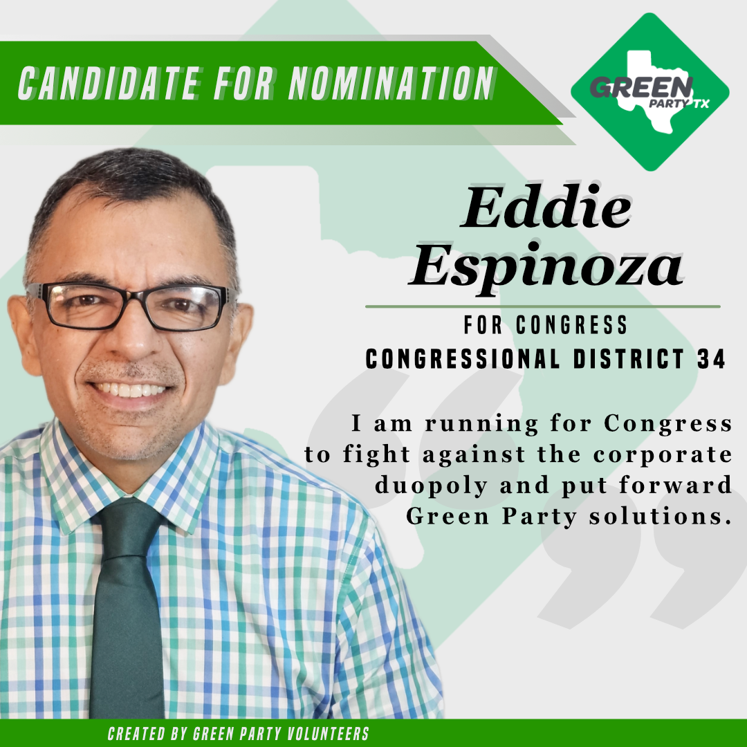 Eddie Espinoza for Congress District 34
