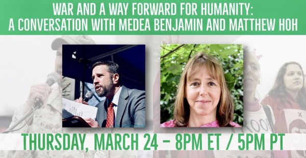 Matthew Hoh and Medea Benjamin