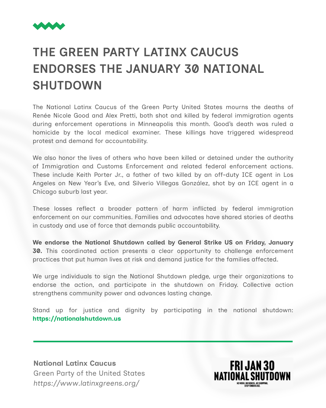 Image of Endorsement Statement