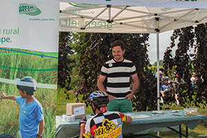 Photo - cyclist at Greenbelt Table