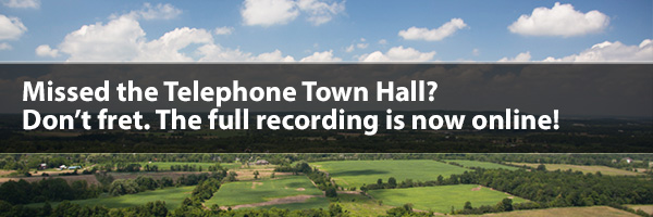 Photo – Missed the Telephone Town Hall? Don't Fret. The full recording is now online!