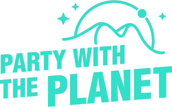 Blue Party With The Planet logo