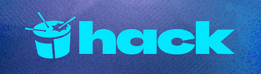 the triple j hack logo in light blue text, with a purple-blue background.